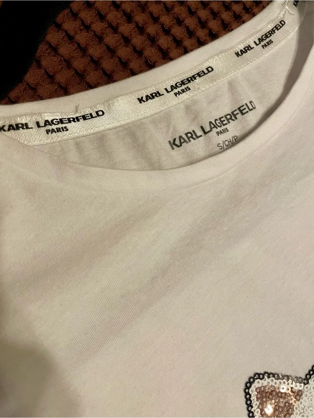 Karl Lagerfeld White Tee Cat Sunglasses Graphic Pet Tee - Casual Cat Shirt